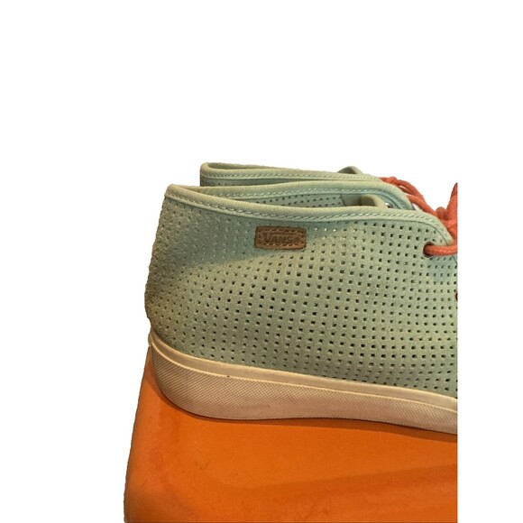 Vans Rhea Square Perf Suede Gossamer Green Casual Sneakers Women's 9.5 - Picture 2 of 15